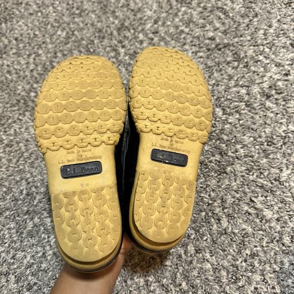 LL Bean Black Duck Boot Low Top Rain Shoes Men's Size 7 Made in USA - Picture 6 of 8